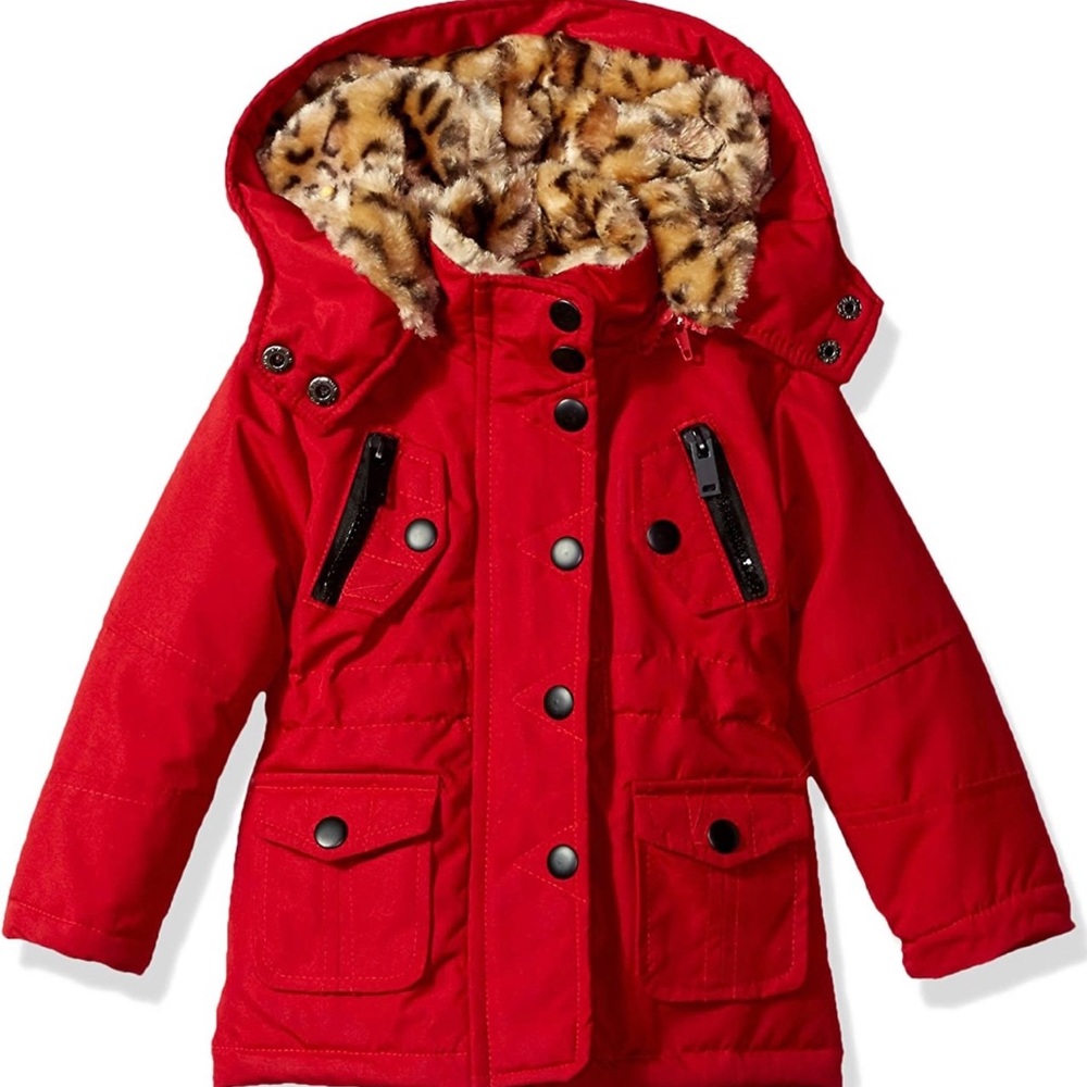 12M Urban Republic Toddler Little Kids Quilted Lined COAT Hooded Girls Jacket Re